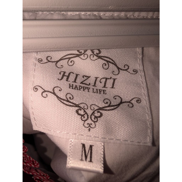 HIZITI Blue Polka Dot Dirndl Dress with Red Trim, Size M, Oktoberfest, Women's - Picture 2 of 7